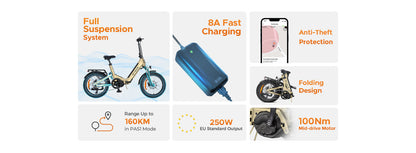 ENGWE L20 3.0 Pro Vélo électrique compact tout suspendu