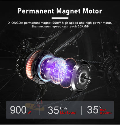 SAMEBIKE LO26-II-YD 900W Moteur Vélo électrique Pliant