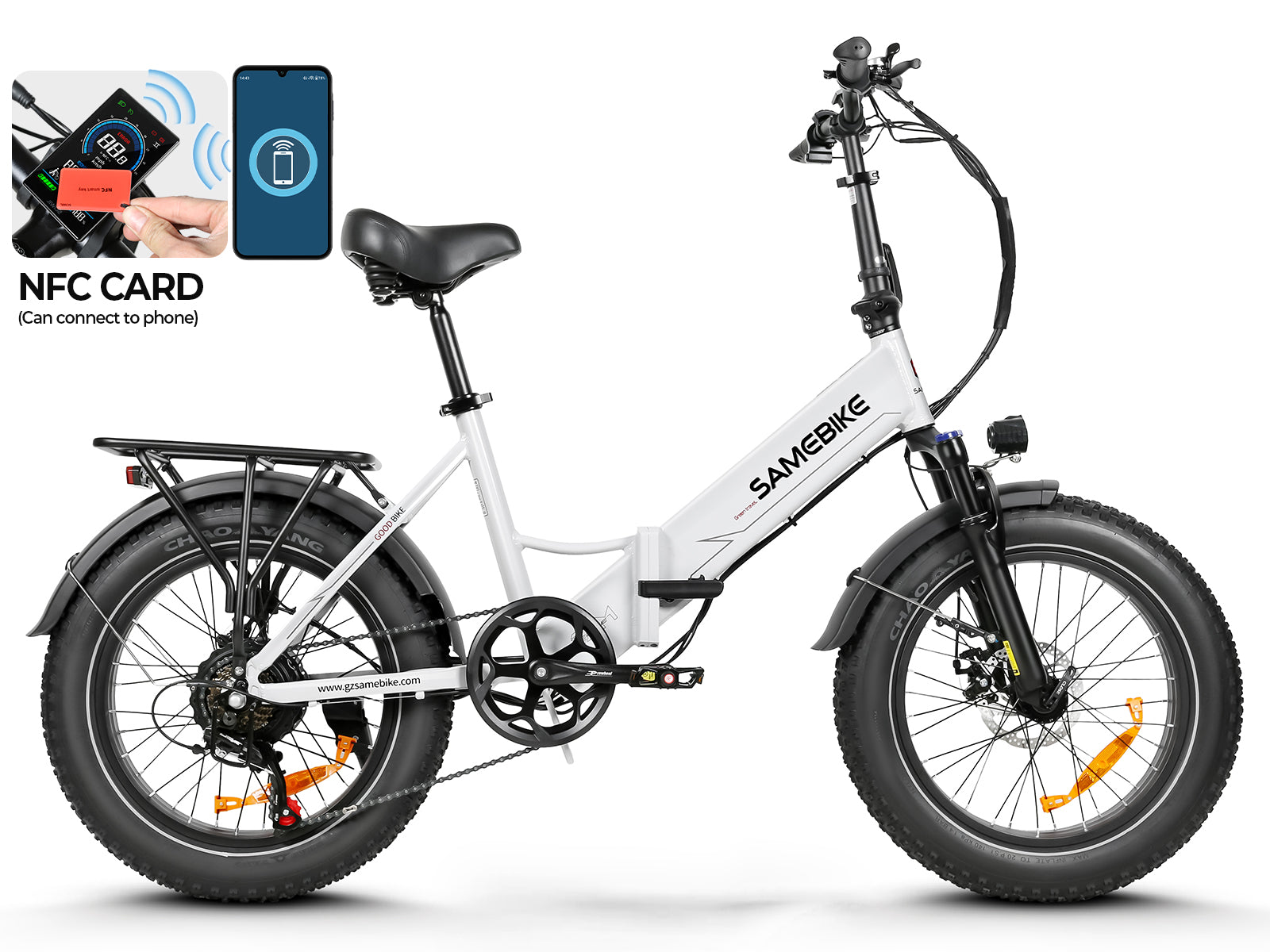 SAMEBIKE LOTDM200-II Pneus larges Vélo électrique pliable