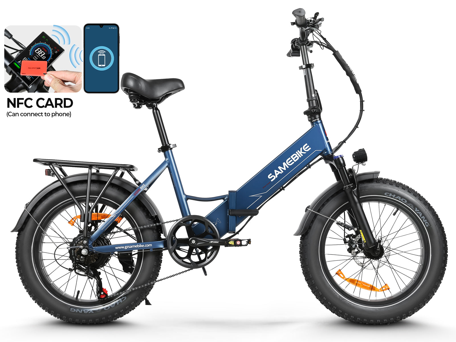 SAMEBIKE LOTDM200-II Pneus larges Vélo électrique pliable