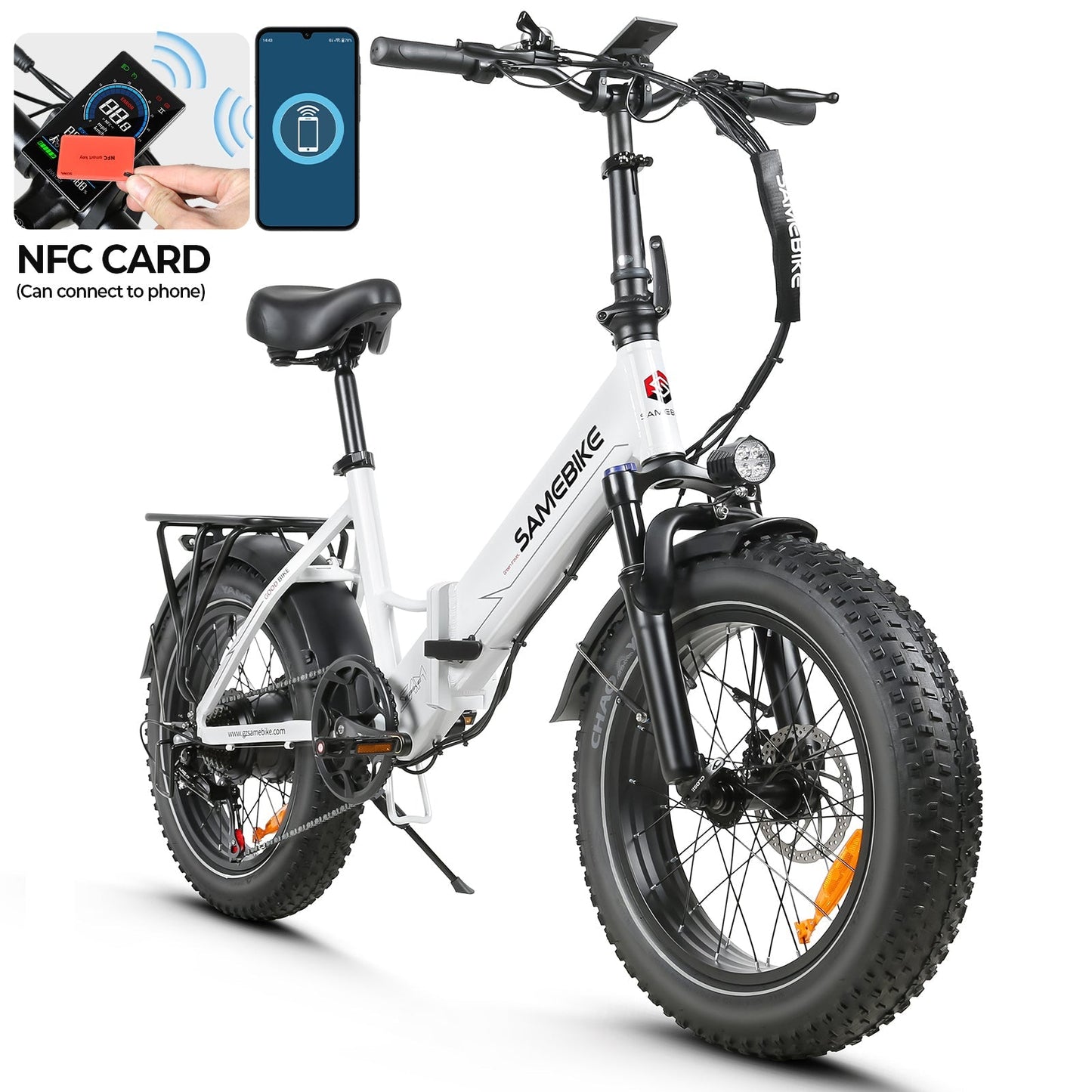 SAMEBIKE LOTDM200-II Pneus larges Vélo électrique pliable