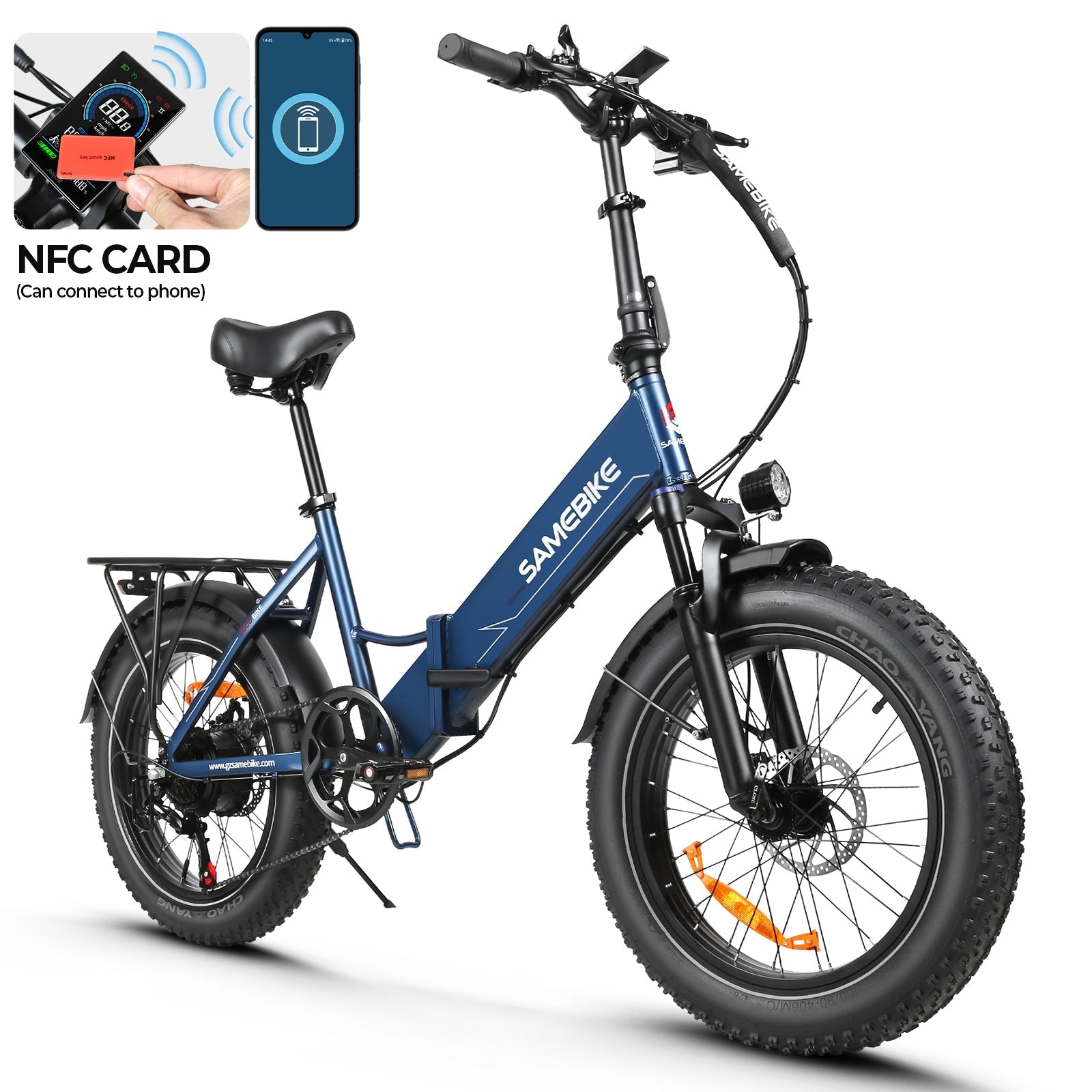 SAMEBIKE LOTDM200-II Pneus larges Vélo électrique pliable