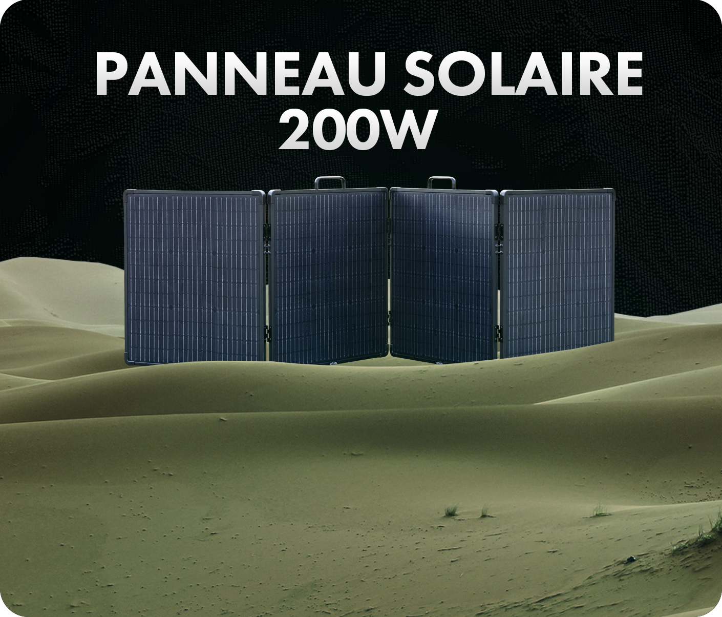 PANNEAU SOLAIRE PLIANT CADRÉ 200W ORIUM