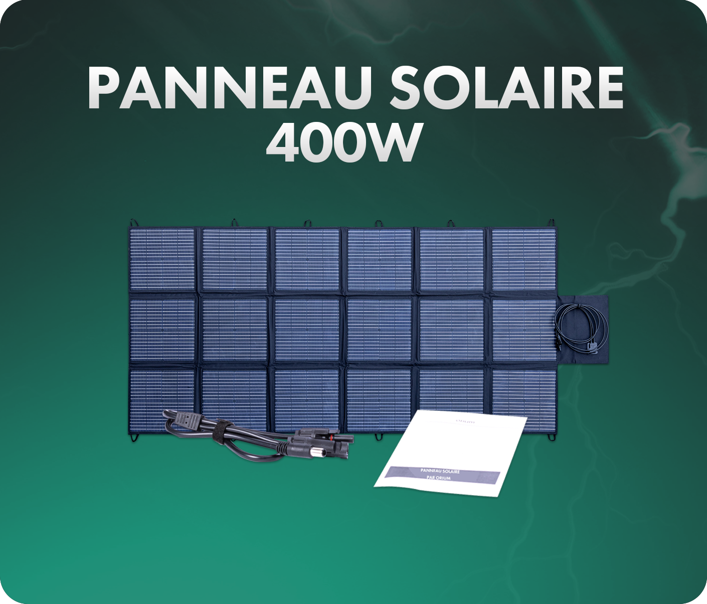 PANNEAU SOLAIRE PLIANT 400W ORIUM