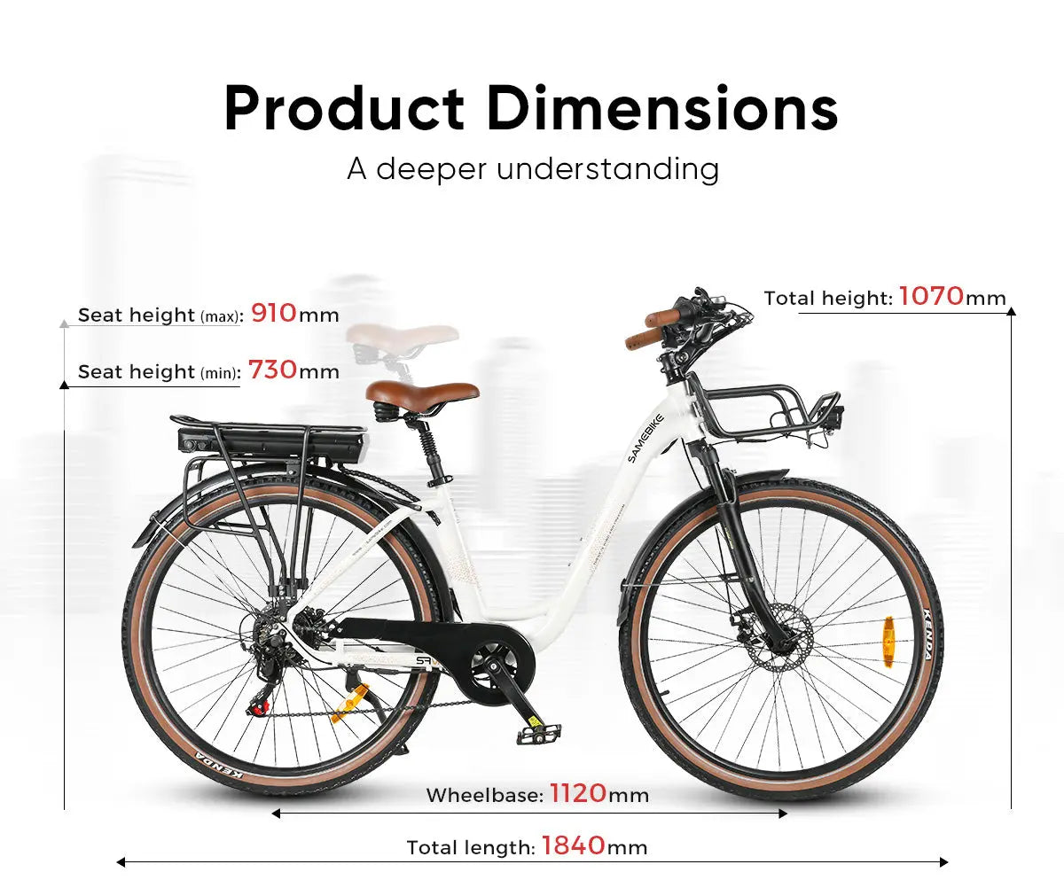 SAMEBIKE RS-A07 500W Moteur Vélo électrique Urbain