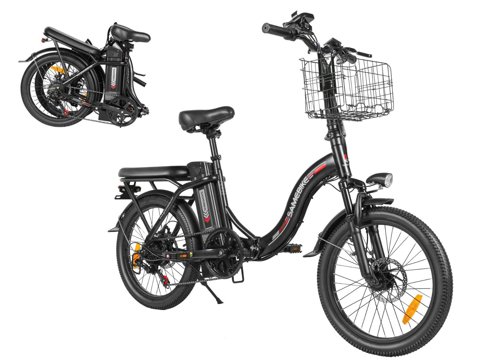 SAMEBIKE CY20 350W Moteur Vélo Électrique Portable