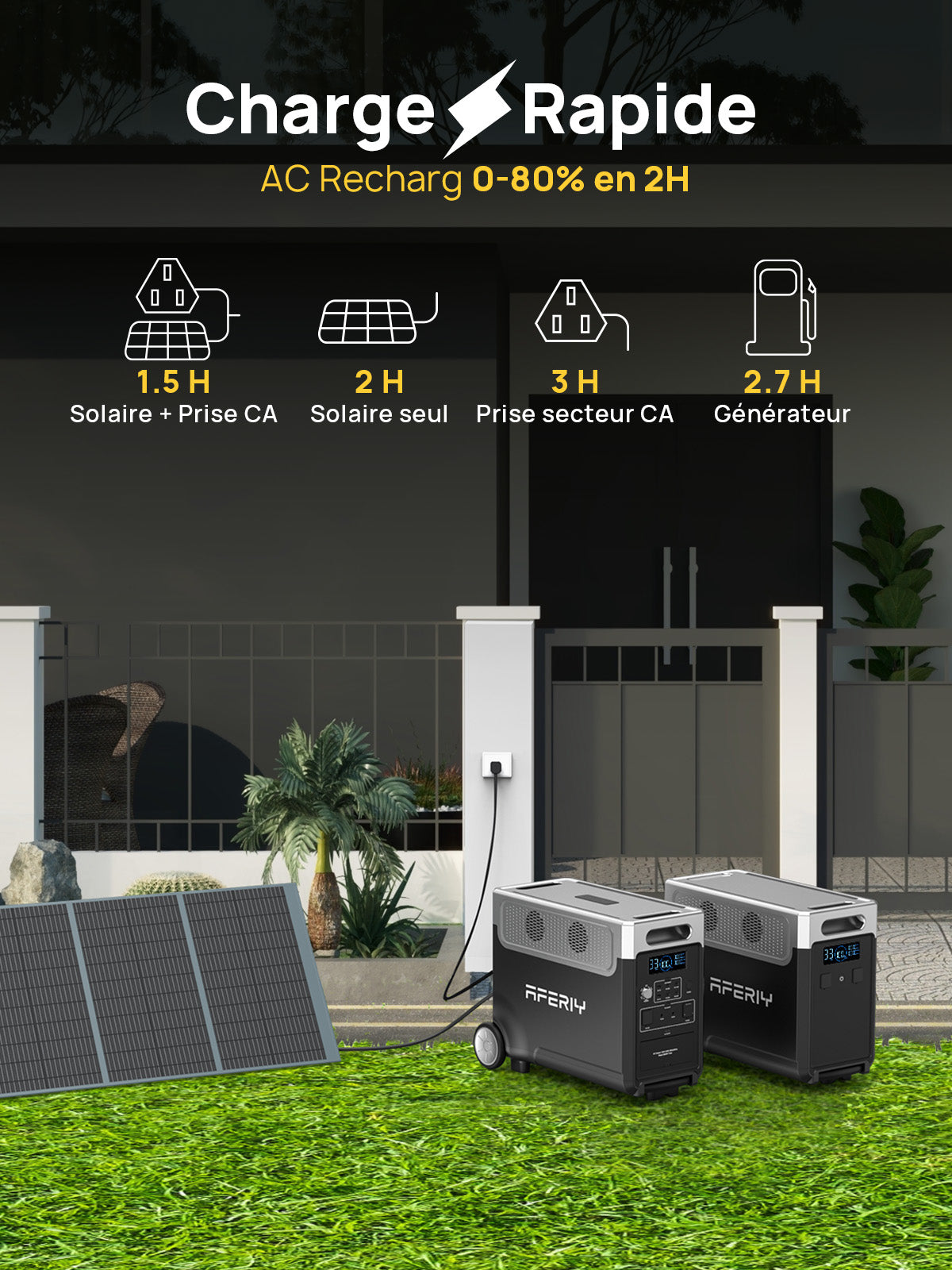 AFERIY P310 Station D'énergie Portable une Capacité D'extension | 3600W 3840Wh