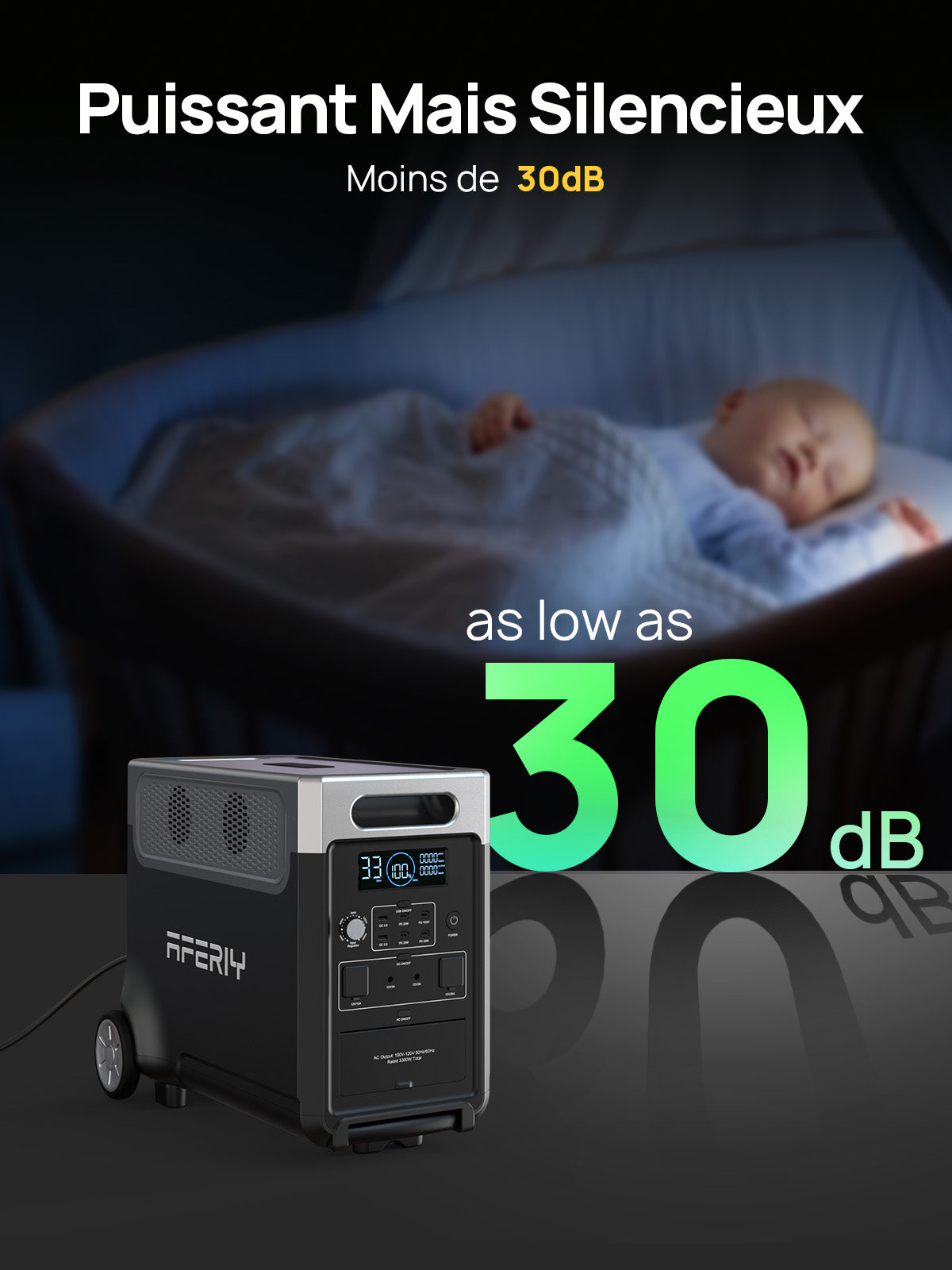 AFERIY P310 Station D'énergie Portable une Capacité D'extension | 3600W 3840Wh