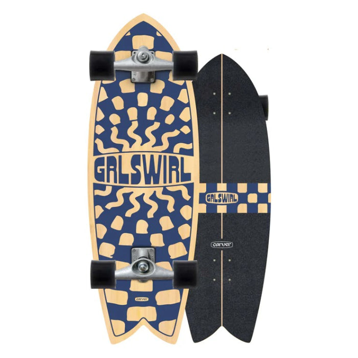 Surfskate Carver Swirlcheck 29.25" Raw CX