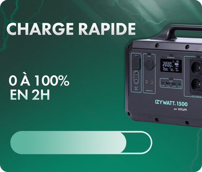 STATION ÉLECTRIQUE PORTABLE LFP IZYWATT 1500