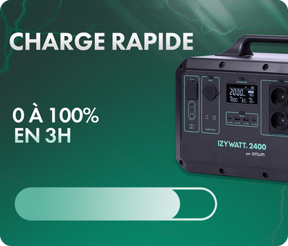 STATION ÉLECTRIQUE PORTABLE LFP IZYWATT 2400