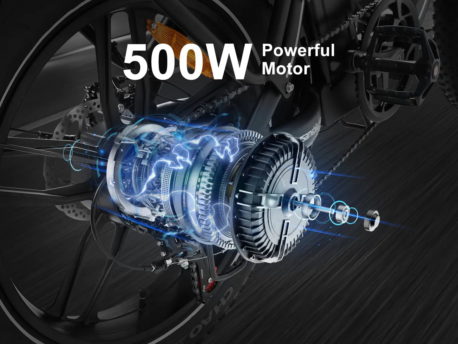 SAMEBIKE C05 Pro 500W Moteur Vélo électrique Pliant