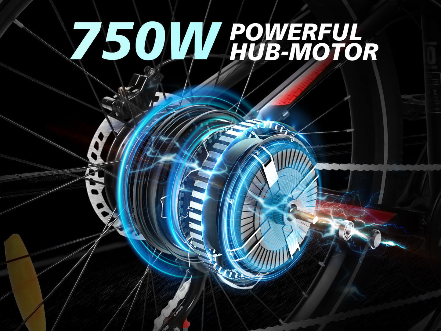 SAMEBIKE XD26-II 750W Vélo Électrique Hybride