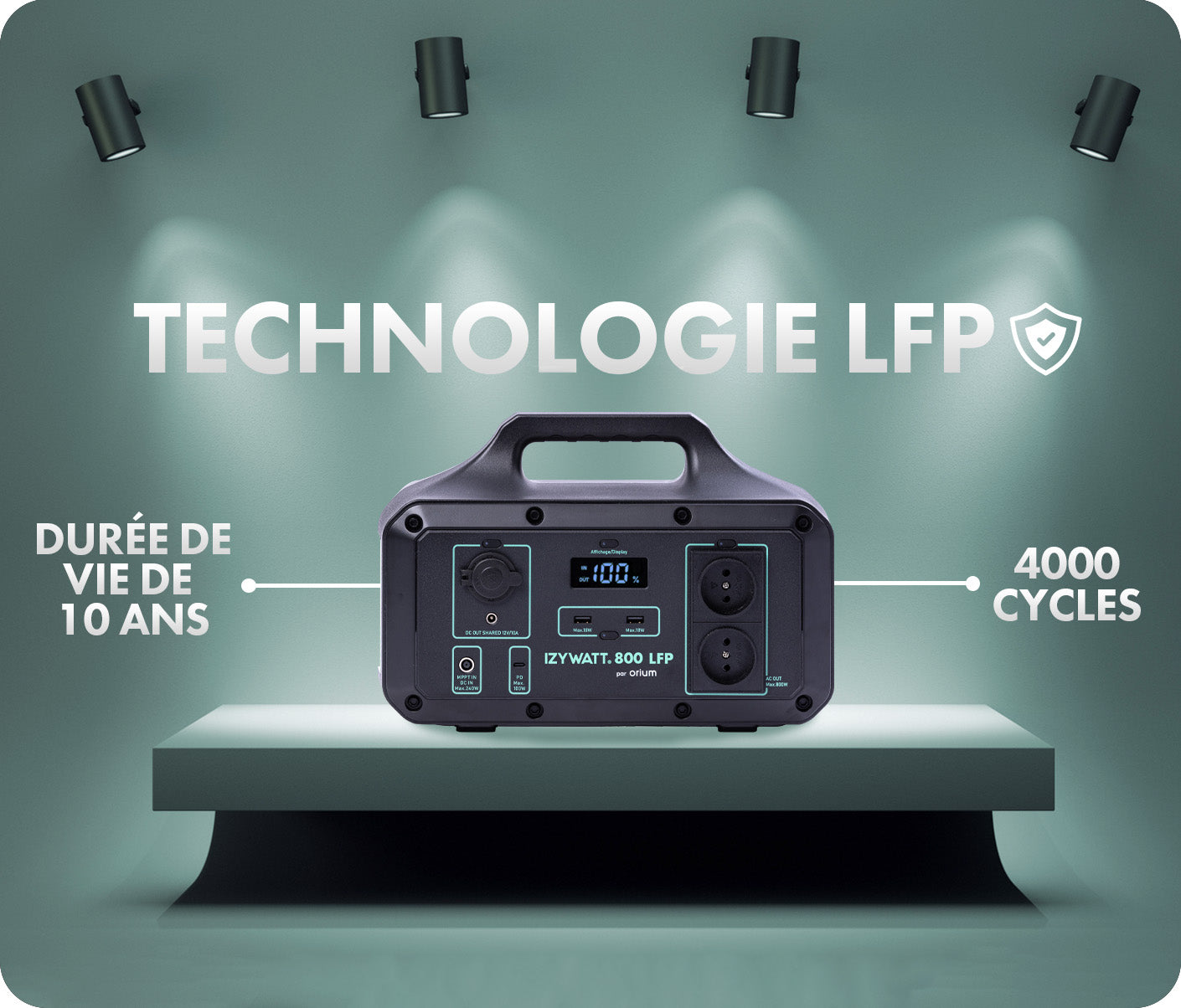 STATION ÉLECTRIQUE PORTABLE LFP IZYWATT 800