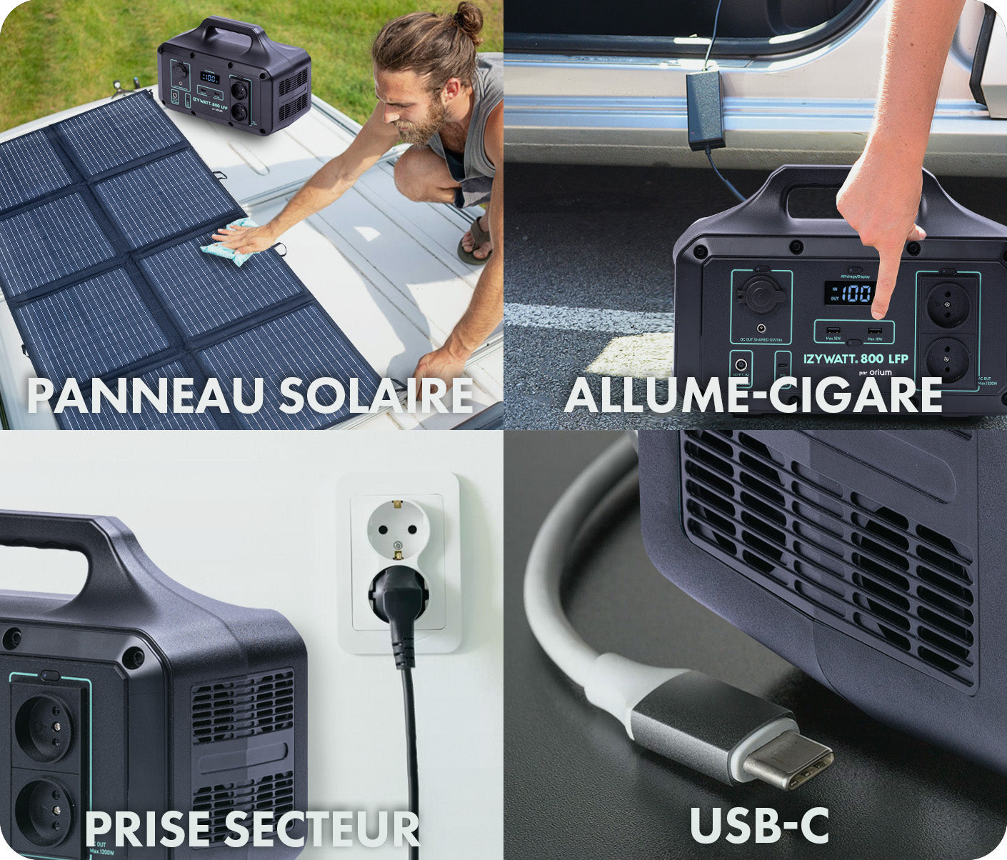 STATION ÉLECTRIQUE PORTABLE LFP IZYWATT 800