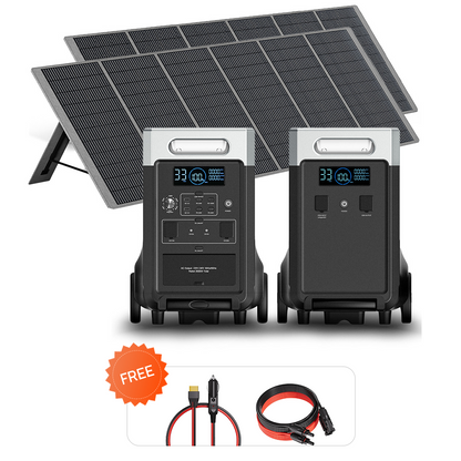 AFERIY P310 3600W Kit Générateur Solaire avec Batterie d’Extension 3840Wh