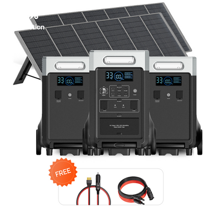 AFERIY P310 3600W Kit Générateur Solaire avec Batterie d’Extension 3840Wh