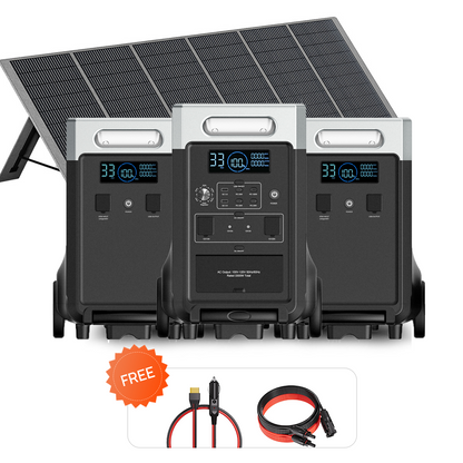 AFERIY P310 3600W Kit Générateur Solaire avec Batterie d’Extension 3840Wh