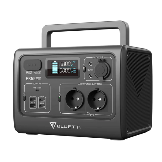 BLUETTI EB55 Station d'énergie portable | 700W/537Wh LiFePO4