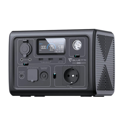 BLUETTI EB3A Station d'énergie portable 600W / 268Wh LiFePO4