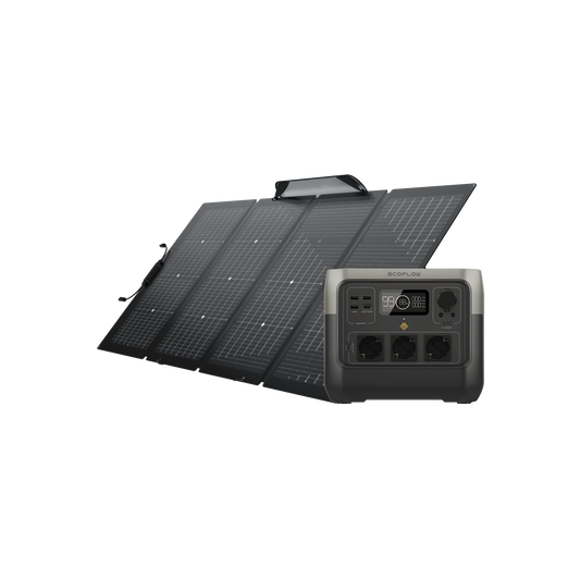 Pack ECOFLOW RIVER 2 Pro + panneau solaire 110w 160W 220w ou 400w