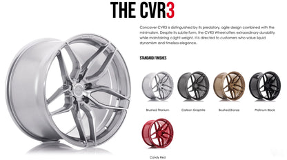 Jantes CONCAVER hybrides forgées pour véhicule sportif, supercar et SUV