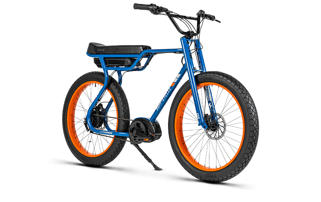 Vélo fatbike électrique RUFF BIGGIE PAPOSO BLUE