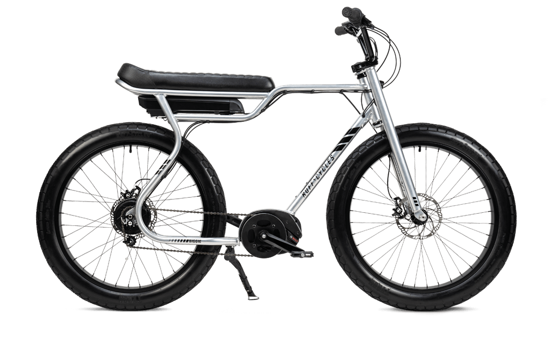 Vélo fatbike électrique RUFF BIGGIE Delirium Silver